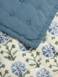 Покрывало John Lewis Aria Reversible Quilted, синий - фото 3