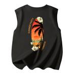 Футболка-майка унисекс HUANQIU, белая (Логотип Q Desert Beauty Center _ Логотип Q Great Desert Beauty на спине) - фото