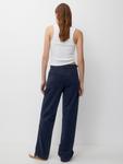 Тканевые брюки Pull&Bear Loose fit Pants, темно-синий - фото 4