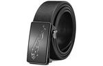 JAGUAR Кожаный мужской ремень черный, Black - фото 4
