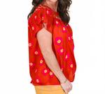 Смок-топ в рыжем цвете Ivy Jane, Rust Pop - фото 3