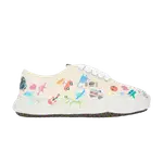 Кроссовки Maison Mihara Yasuhiro Baker OG Sole Sticker Printed Canvas Low, White - фото