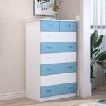 Quanu Комод для спальни из дерева, 5 ящиков, белый - фото 10