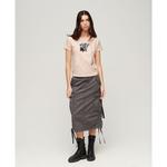 Футболка с коротким рукавом Superdry Tattoo Embroidered Fitted, бежевый - фото 4