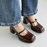 Туфли Echo&Yolo Mary Jane, темно-коричневый - фото 3