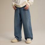 Джинсы Unisex Straight Fit Palladium, темно серый синий - фото 10