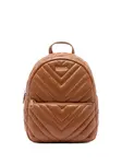 Стеганый рюкзак с узором шеврон LIU JO, коричневый - фото