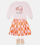 Топ с принтом Star Glasses Bobo Choses, розовый - фото 2