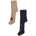 Тайтсы Minymo Baby Stocking 2 Pack, бежевый - фото