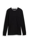 Топ TOM TAILOR DENIM Long sleeved top, Schwarz/Black - фото 4
