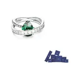 Коктейльное кольцо Hyperbola Swarovski - фото