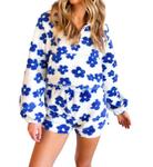 Шорты Daisy Sherpa синего цвета day + moon - фото