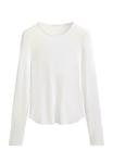 Топ OYSHO LONG SLEEVE RIB, Stone - фото 6