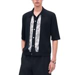 HERMES Мужская синяя рубашка - фото