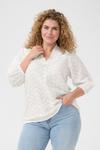 Блуза KAFFE CURVE Vitana, белый - фото 7