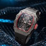 MARVEL Часы Hero Collection Mechanical Movement Rubber Strap Watch Men's Watch Black Dial - фото 4