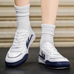 Кроссовки Unisex низкие Бело-синие WARRIOR, Бежево-темно-синие - фото 7