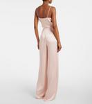 Широкие атласные брюки Ieti Max Mara, розовый - фото 3