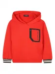 Худи с логотипом KARL LAGERFELD KIDS, красный - фото
