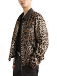Dolce & Gabbana бомбер с леопардовым принтом, коричневый - фото 4