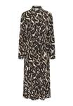Платье Kaffe Shirt dress, Black Brown Graphic Animal/Black - фото 5