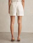 Шорты Ashby Pure Linen Reiss, White - фото 2