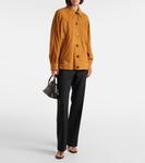 Мини-сумка-тоут Devon из кожи The Row, Black Pld - фото 5