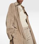 Замшевое пальто poseidon The Row, бежевый - фото 4