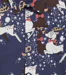 Рубашка из хлопка с оленями Mini Rodini, синий - фото 3