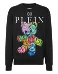 Толстовка с круглым вырезом Teddy Bear PHILIPP PLEIN, черный - фото