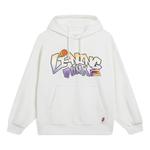 Толстовка с капюшоном с рисунком в виде мультфильма Li-Ning, белый - фото