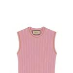 Платье женское Gucci без рукавов, розовый - фото 6