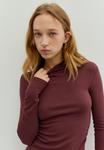 Платье PULL&BEAR Maxi dress, Bordeaux - фото 3