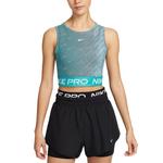 Nike Женская майка Dri Fit Sport цвета cactus green/smoke blue/white - фото