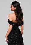 Ombre Вечернее платье в черном цвете - фото 6
