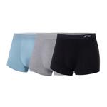 Мужские трусы-боксеры LINING, черный серый синий (3 шт) - фото 7