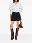 Плиссированные шорты Givenchy, черный - фото 2