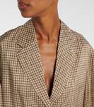 Клетчатый блейзер Junida Acne Studios, бежевый - фото 4