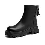 AOKANG Ботильоны женские, черно-коричневые - фото