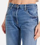 Прямые джинсы средней посадки Prada, светло-синий - фото 4