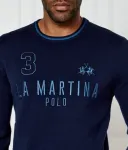 Шерстяной свитер Regular fit La Martina, синий - фото 4