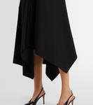 Платье миди из хлопкового джерси Ferragamo, Nero - фото 6