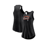 Женская черная фирменная майка San Francisco Giants Simplicity Swing Racerback с круглым вырезом Fanatics, черный - фото 4