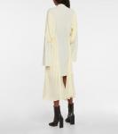 Многослойное платье миди Acne Studios, Pale Yellow - фото 3