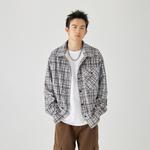 Футболка унисекс GOLFCROSS, синяя в клетку - фото 9