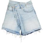R13 Джинсовые шорты SS22 женские голубые - фото