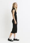 Платье PULL&BEAR MOCK NECK MIDI, Black - фото 3