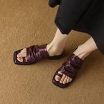 Шлепанцы женские Yeezyy Reezy, цвет Burgundy - фото 7