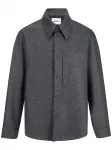 Шерстяная рубашка JIL SANDER, серый - фото