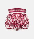 Шорты майолика из хлопка DOLCE&GABBANA, белый - фото